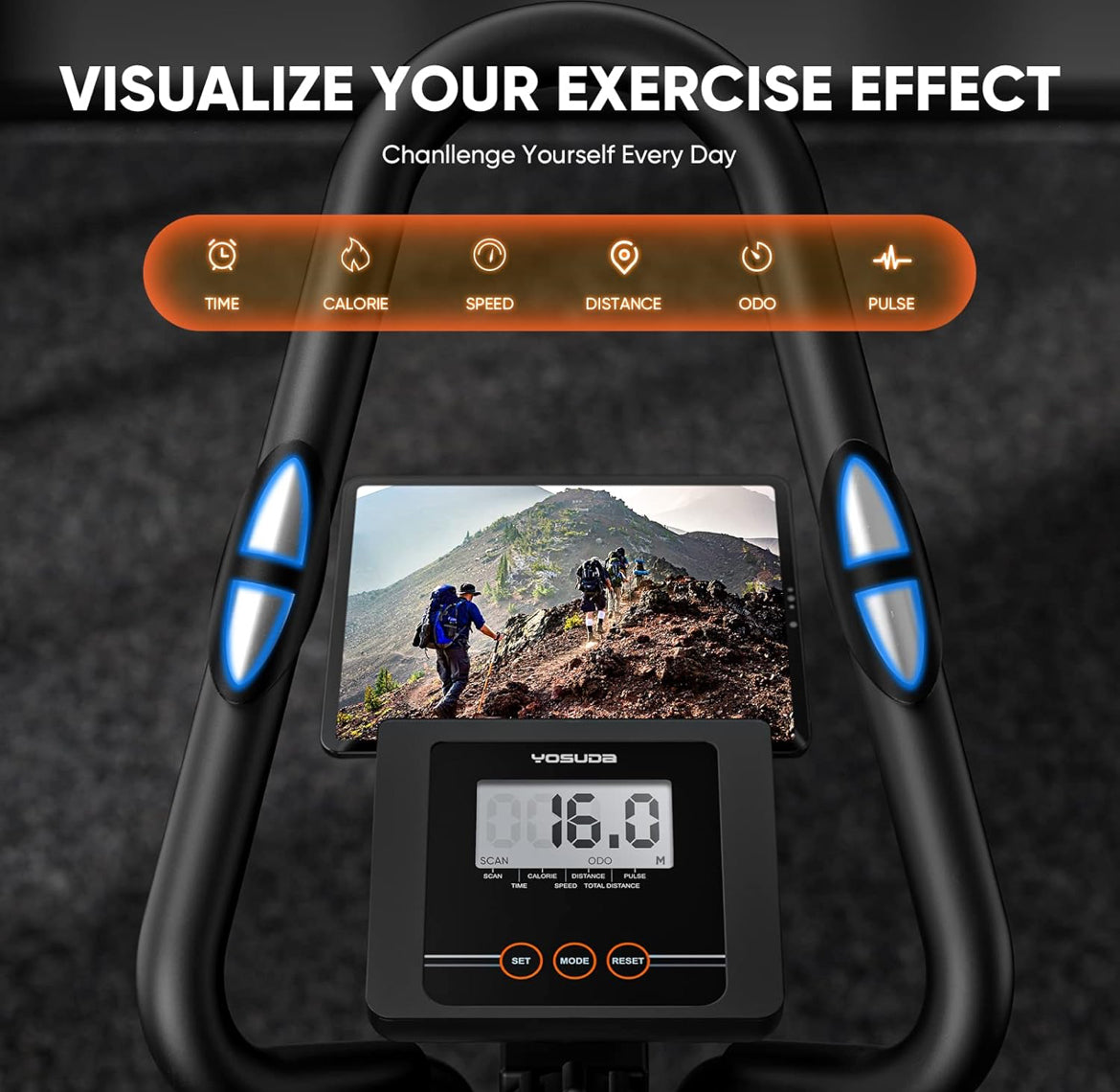 YOSUDA FitStep 3 en 1 – Elíptica, Stepper y Caminadora Compacta