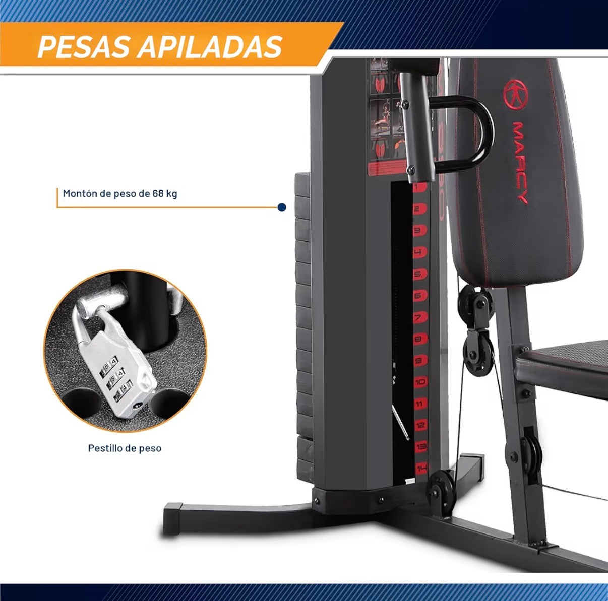MARCY HOME GYM 150LBS