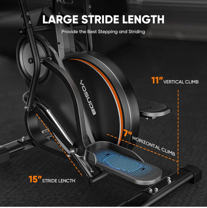 YOSUDA FitStep 3 en 1 – Elíptica, Stepper y Caminadora Compacta