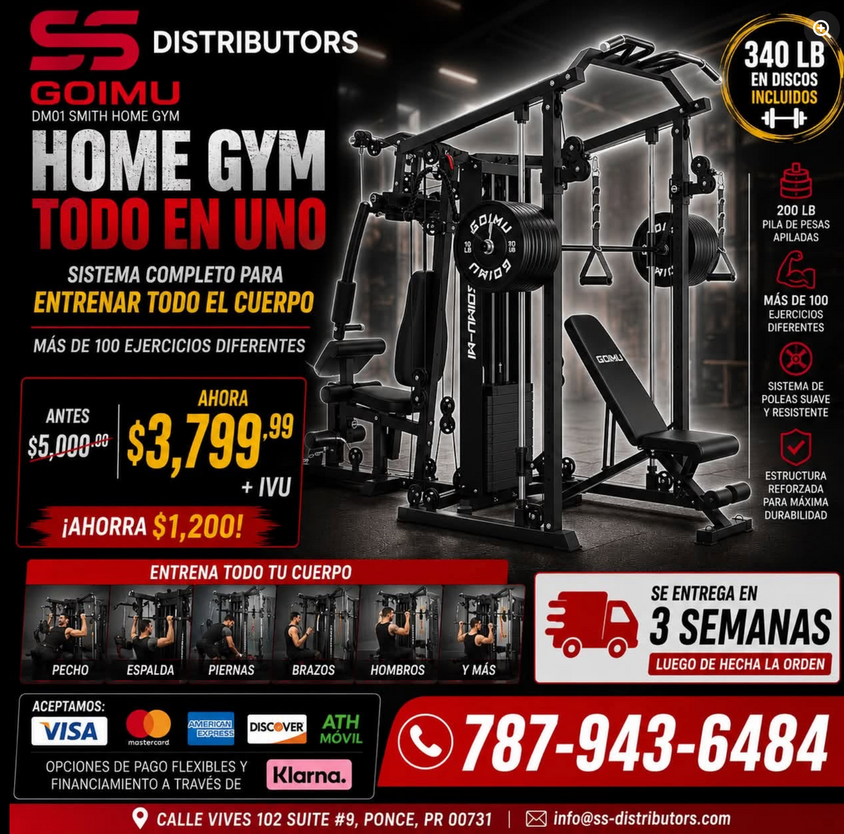 GOIMU DM01 Smith Home Gym – Todo en Uno